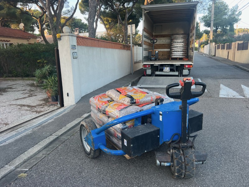 Livraison de granulés de bois à Sausset les pins près de Martigues
