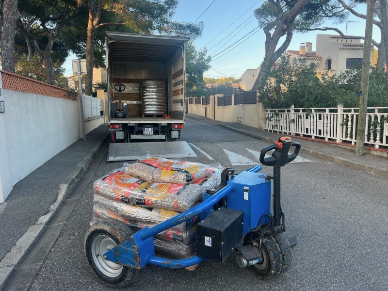 Livraison de granulés de bois à Sausset les pins près de Martigues